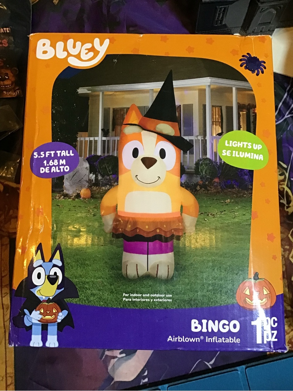 Bingo airblown light up inflatable 5.5 ft. Tall 1pc -NEW